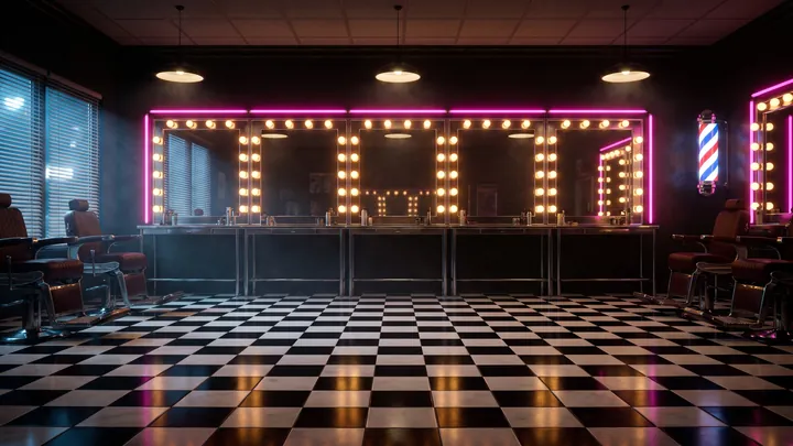 CHOP SHOP: the stage plate as it appears in the game